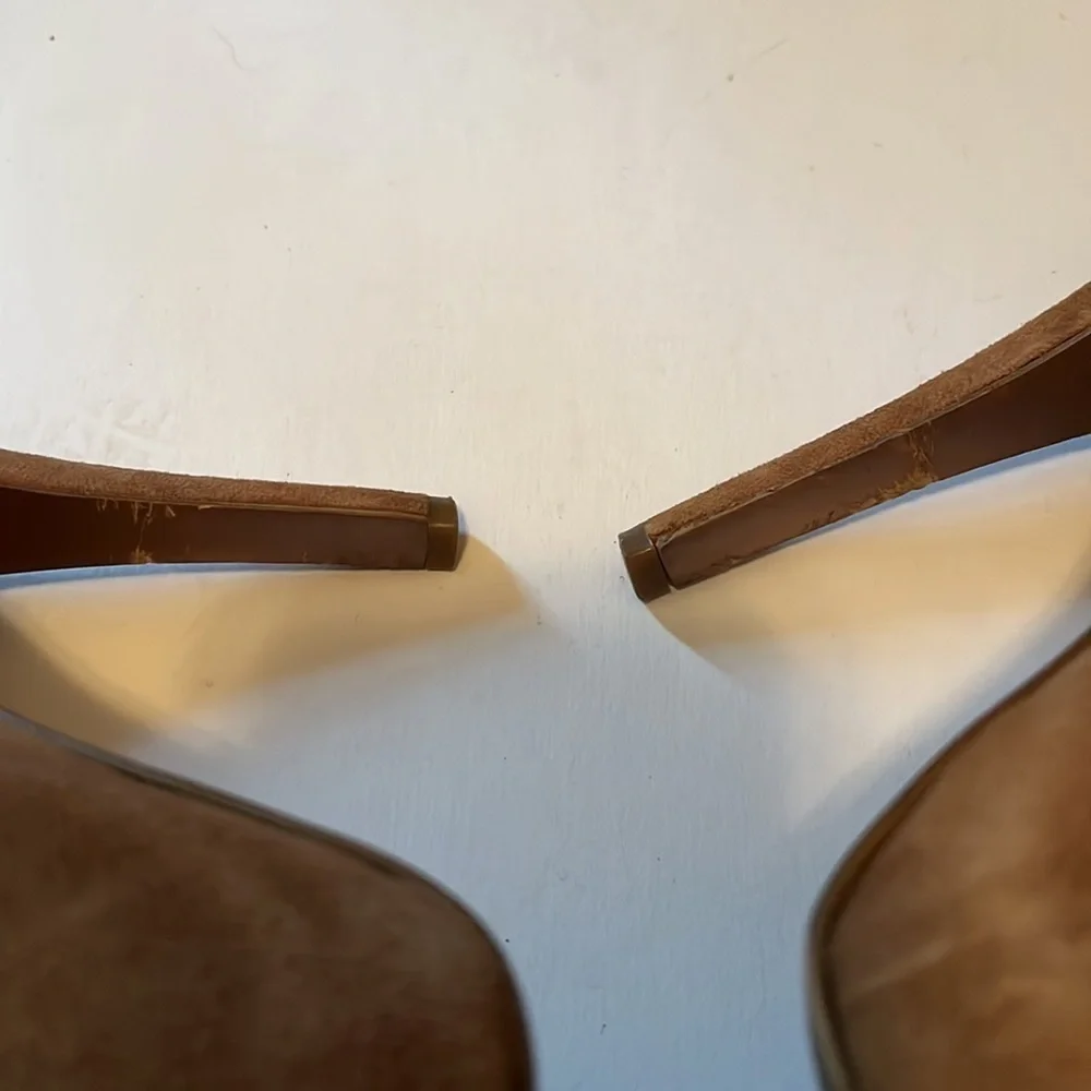 BCBGeneration Brown Suede Heels Women's Size 8.5 - Picture 9 of 10